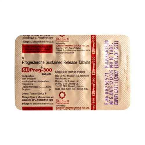 Suprogen SU-PREG 300 SR Progesterone Support Tablets for Women’s Health