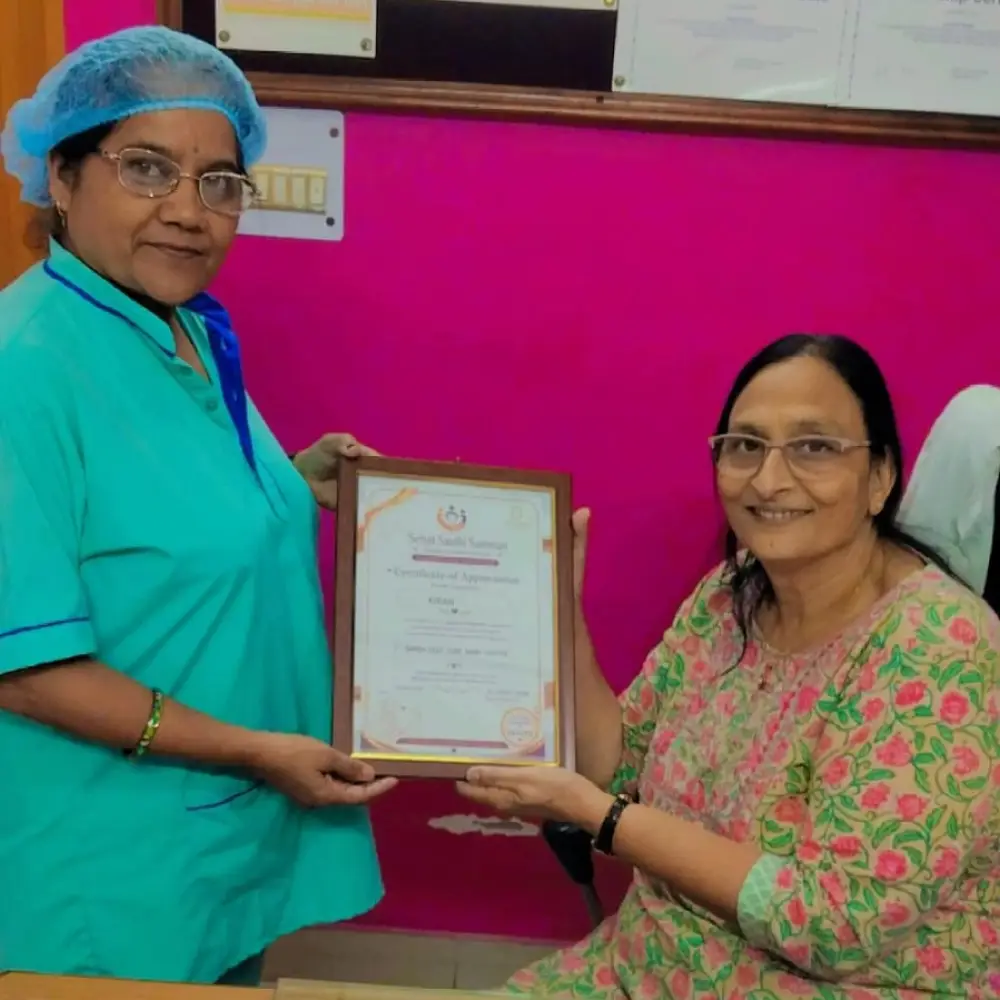 Dr Shashi Singh SSS Certificate