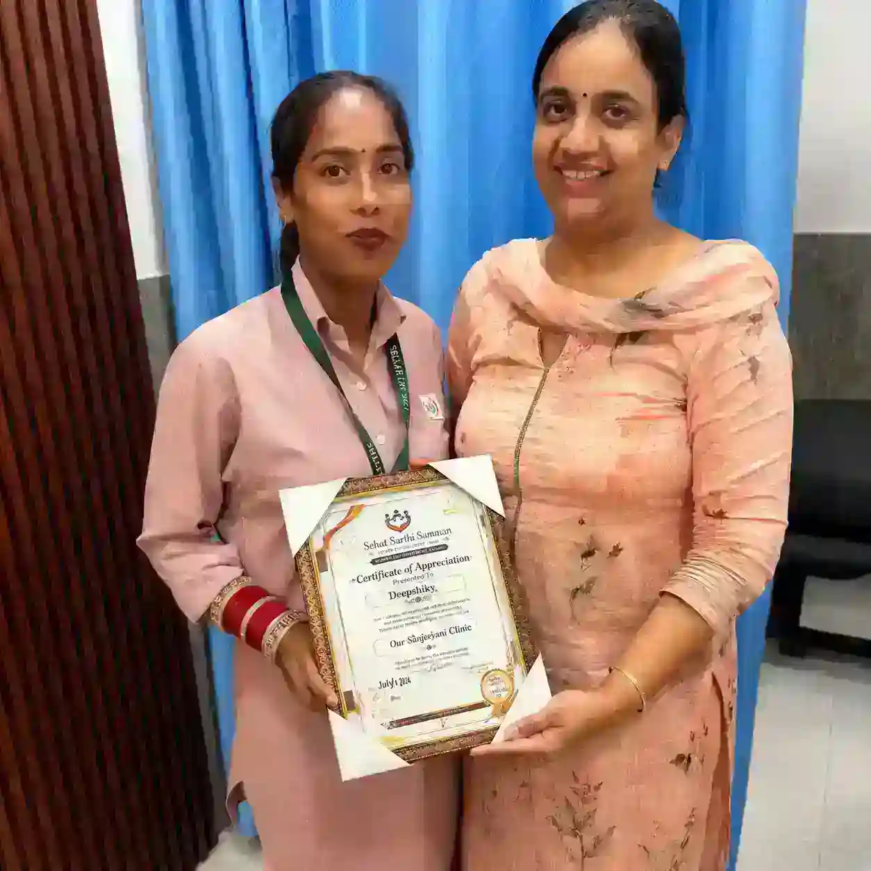 Sehat saman certificate 34