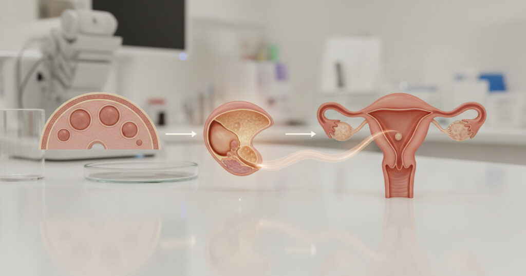 Luteal phase deficiency in IVF showing progesterone support for embryo implantation